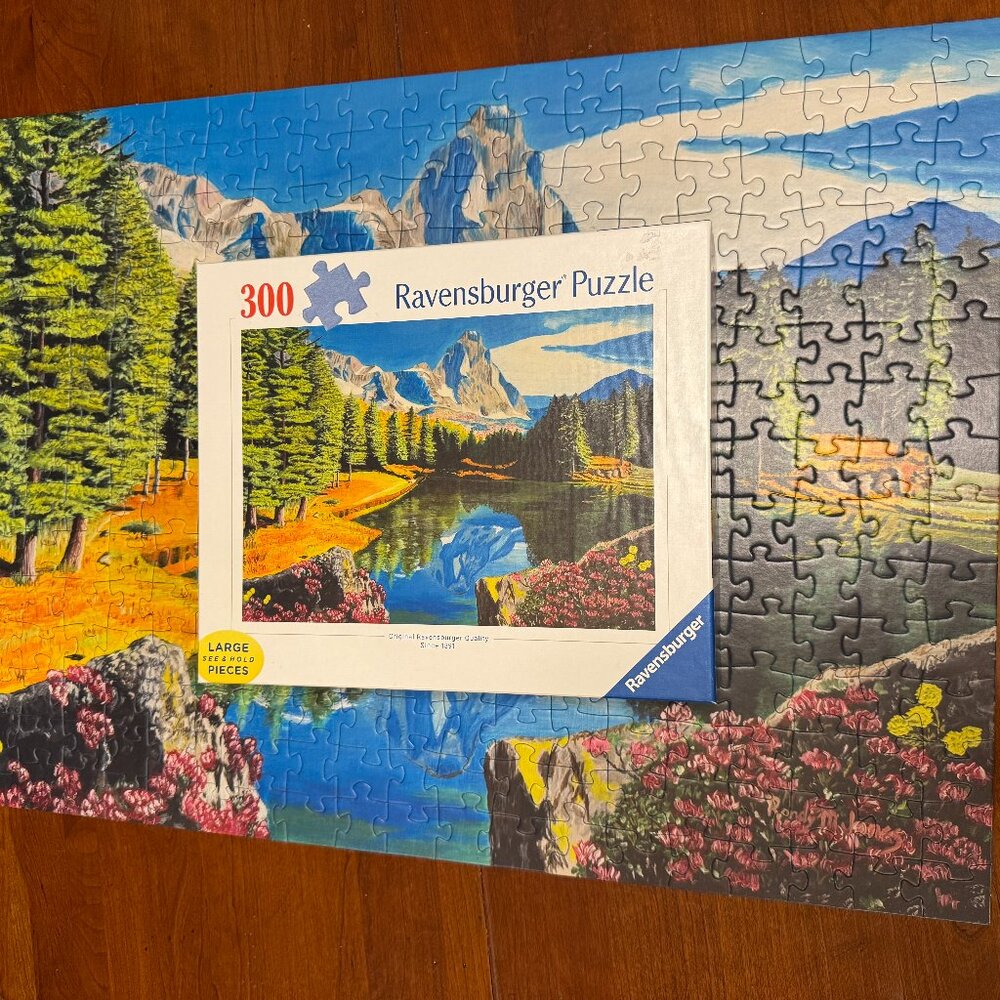 Ravensburger Rocky Mountain Reflections 300 Large Format Jigsaw Puzzle - Picture 2 of 7